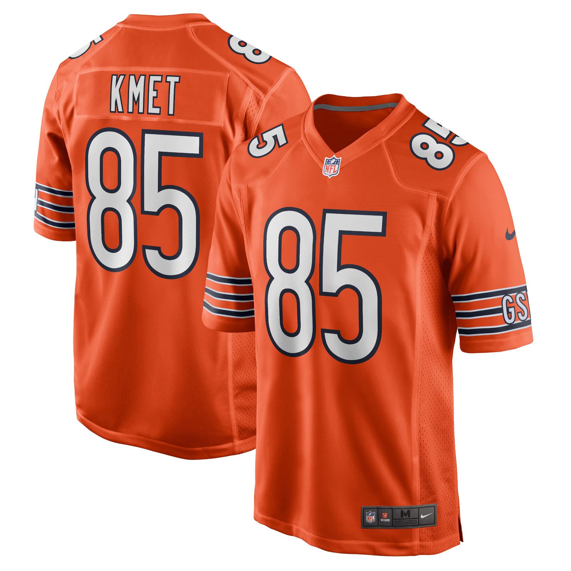 Cheap Men Chicago Bears 85 Cole Kmet Nike Orange Player Game NFL Jersey